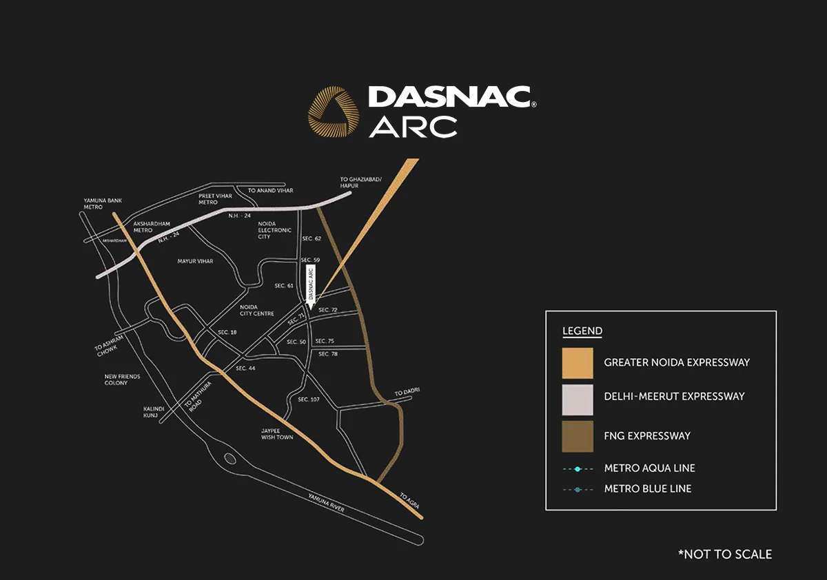 Dasnac Arc Location map